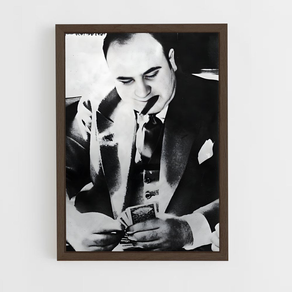 ap-al capone-5 cadre Bois foncé