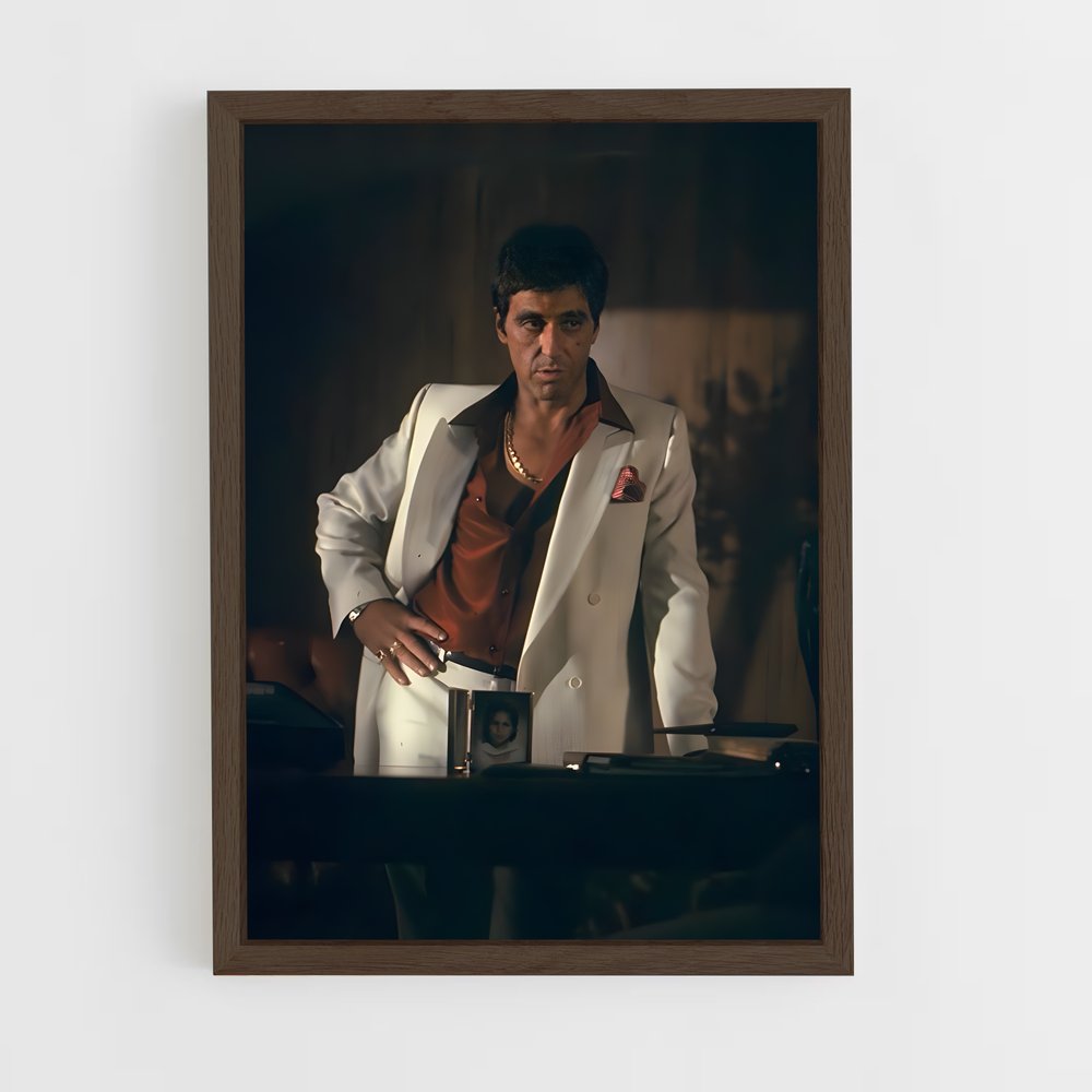 ap-al capone-6 cadre Bois foncé
