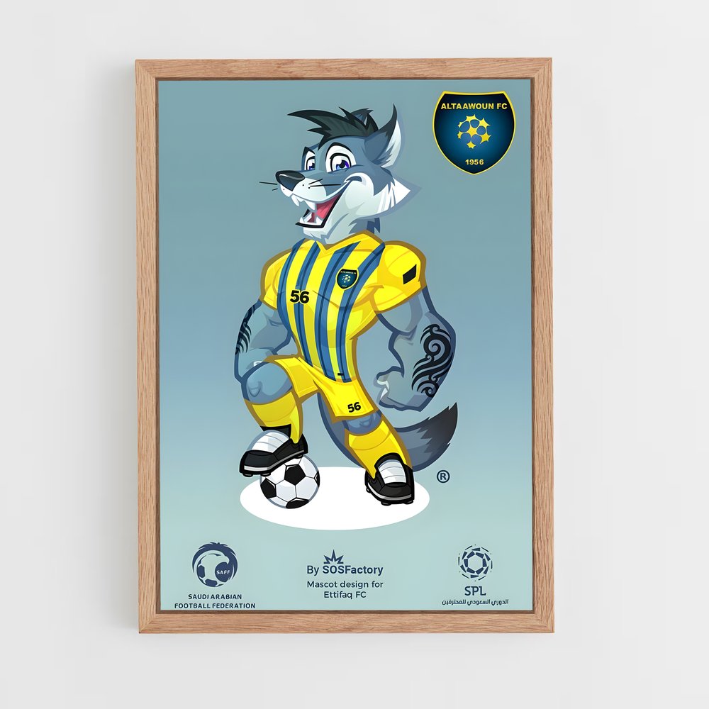 ap-al taawoun fc-2 cadre Bois clair