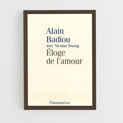 ap-alain badiou-3 cadre Bois foncé