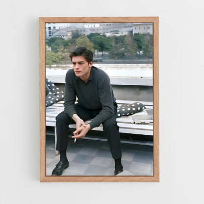 ap-alain delon-1 cadre Bois clair