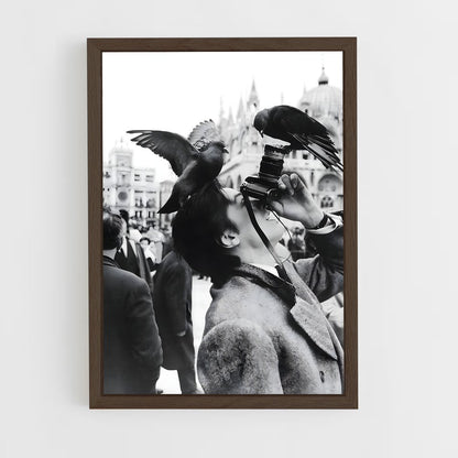 ap-alain delon-2 cadre Bois foncé
