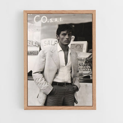 ap-alain delon-7 cadre Bois clair