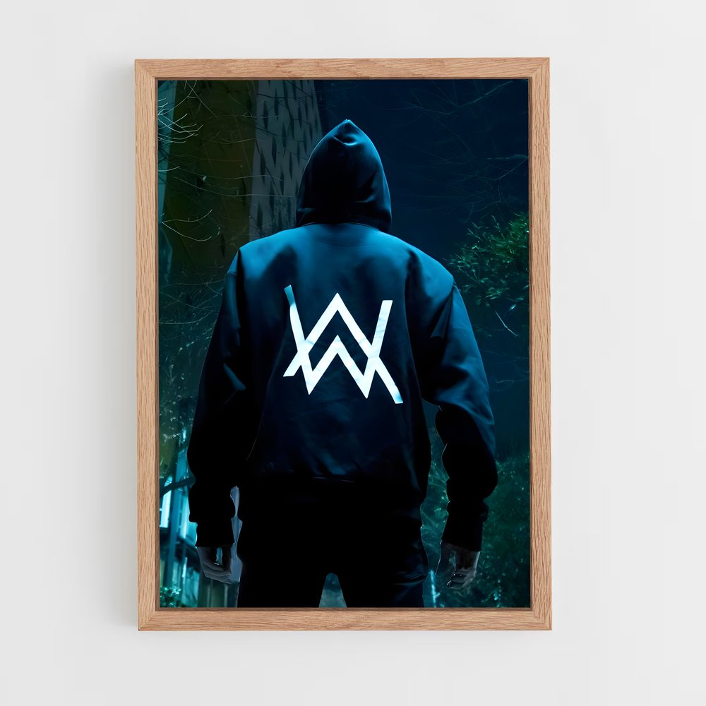 ap-alan walker-1 cadre Bois clair