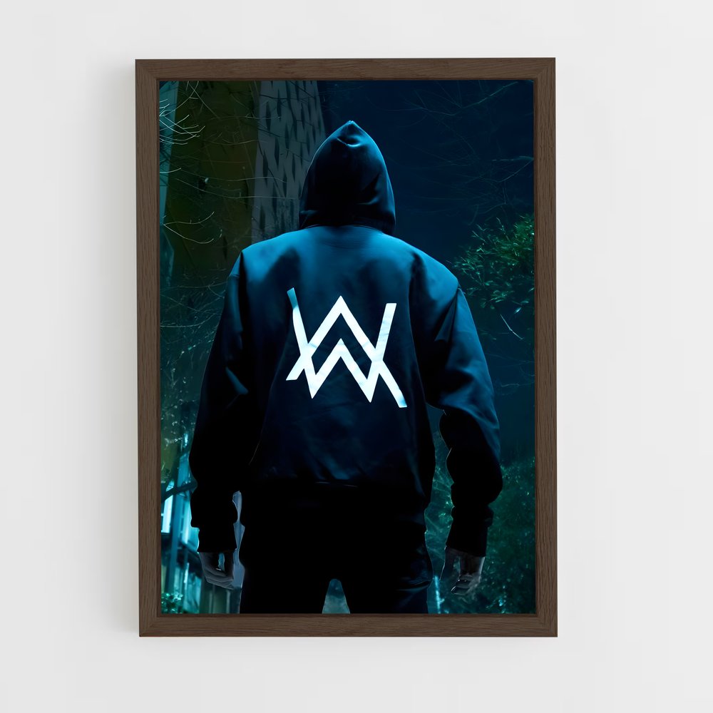 ap-alan walker-1 cadre Bois foncé