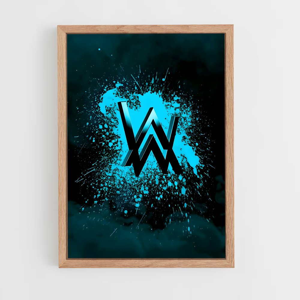 ap-alan walker-3 cadre Bois clair