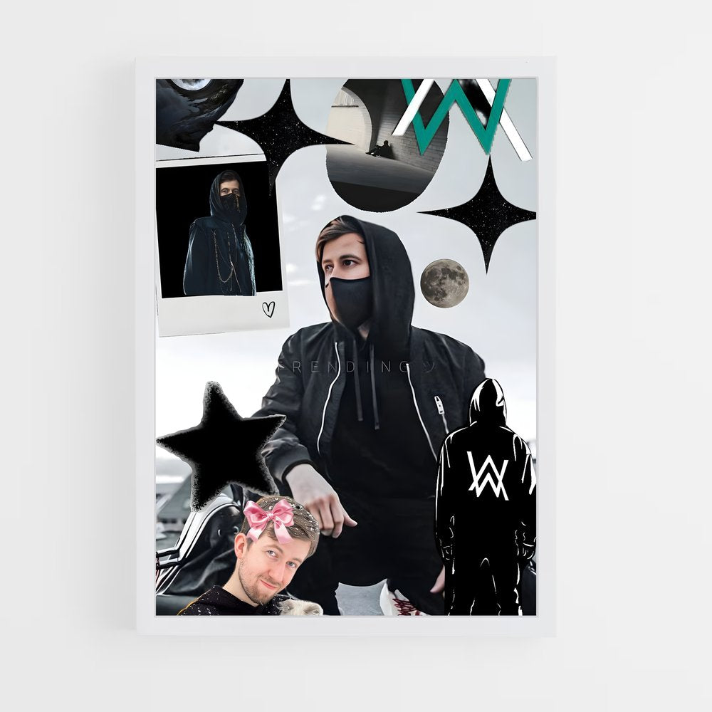 ap-alan walker-5 cadre Blanc