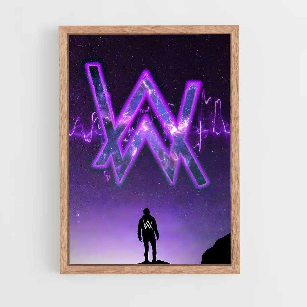 ap-alan walker-6 cadre Bois clair