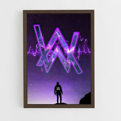 ap-alan walker-6 cadre Bois foncé