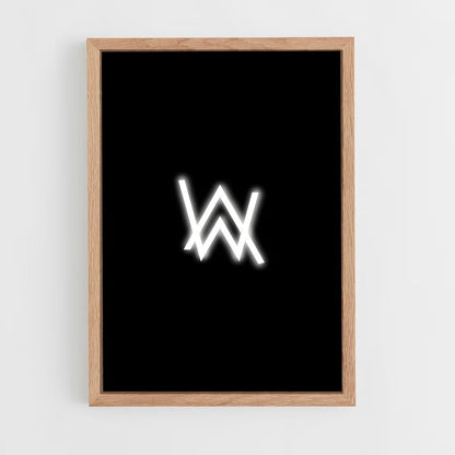 ap-alan walker-8 cadre Bois clair
