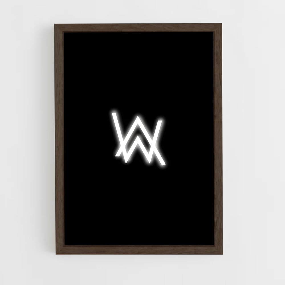 ap-alan walker-8 cadre Bois foncé