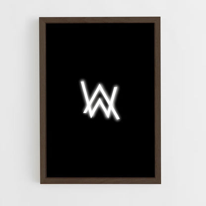 ap-alan walker-8 cadre Bois foncé