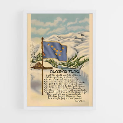 ap-alaska flag-1 cadre Blanc