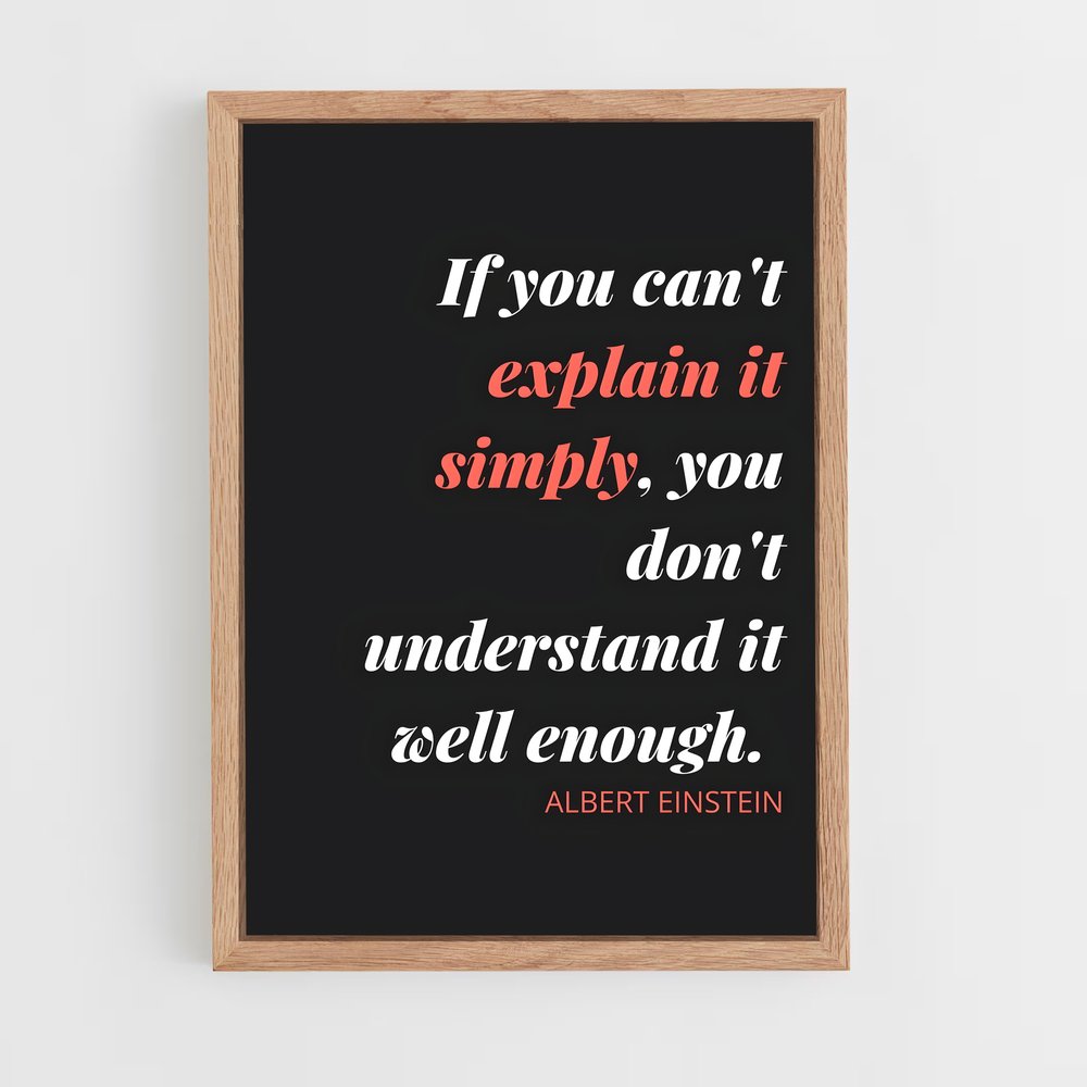 ap-albert einstein-1 cadre Bois clair