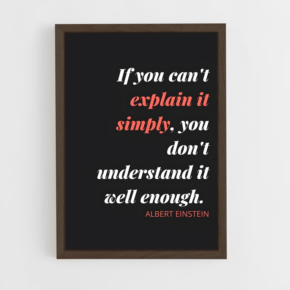 ap-albert einstein-1 cadre Bois foncé