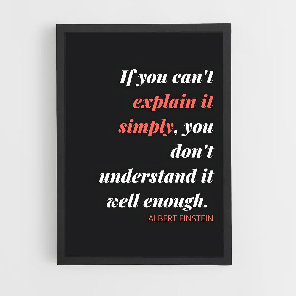 ap-albert einstein-1 cadre Noir