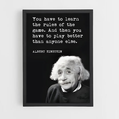 ap-albert einstein-2 cadre Noir