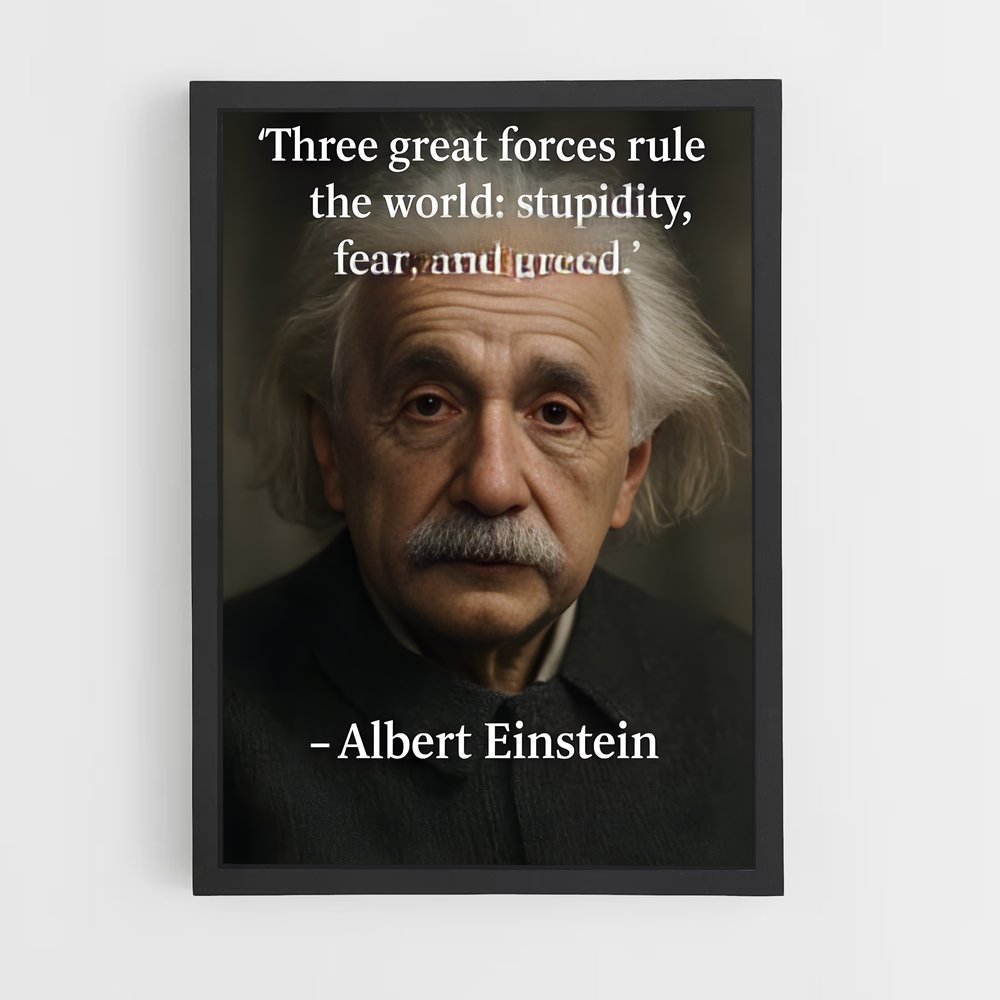 ap-albert einstein-3 cadre Noir