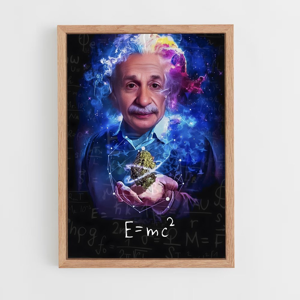 ap-albert einstein-4 cadre Bois clair