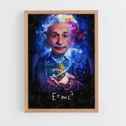 ap-albert einstein-4 cadre Bois clair
