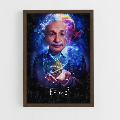 ap-albert einstein-4 cadre Bois foncé