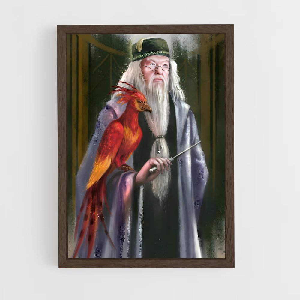 ap-albus dumbledore-2 cadre Bois foncé