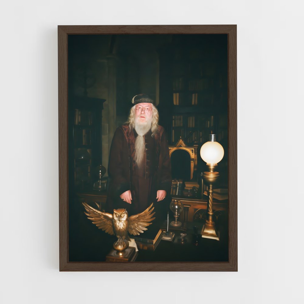 ap-albus dumbledore-7 cadre Bois foncé