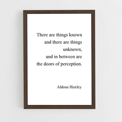 ap-aldous huxley-1 cadre Bois foncé