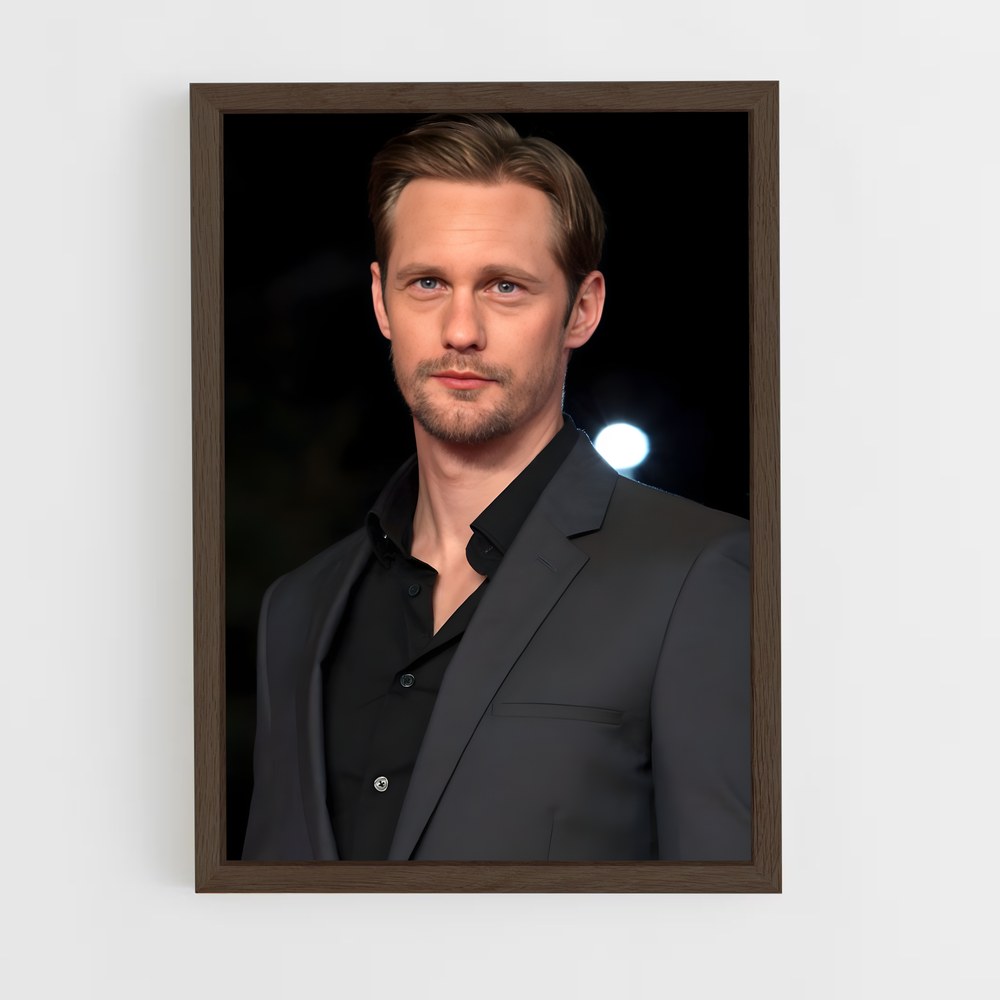 ap-alexander skarsgård-1 cadre Bois foncé