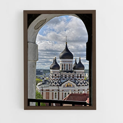 ap-alexander nevsky cathedral tallinn-1 cadre Bois foncé