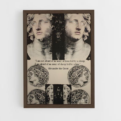 ap-alexander the great-4 cadre Bois foncé