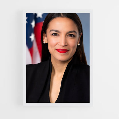 ap-alexandria ocasio cortez-4 cadre Blanc