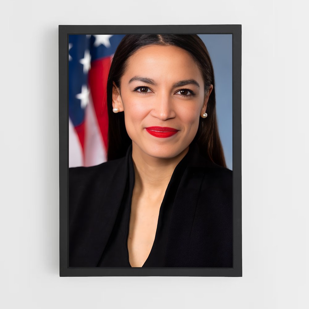 ap-alexandria ocasio cortez-4 cadre Noir