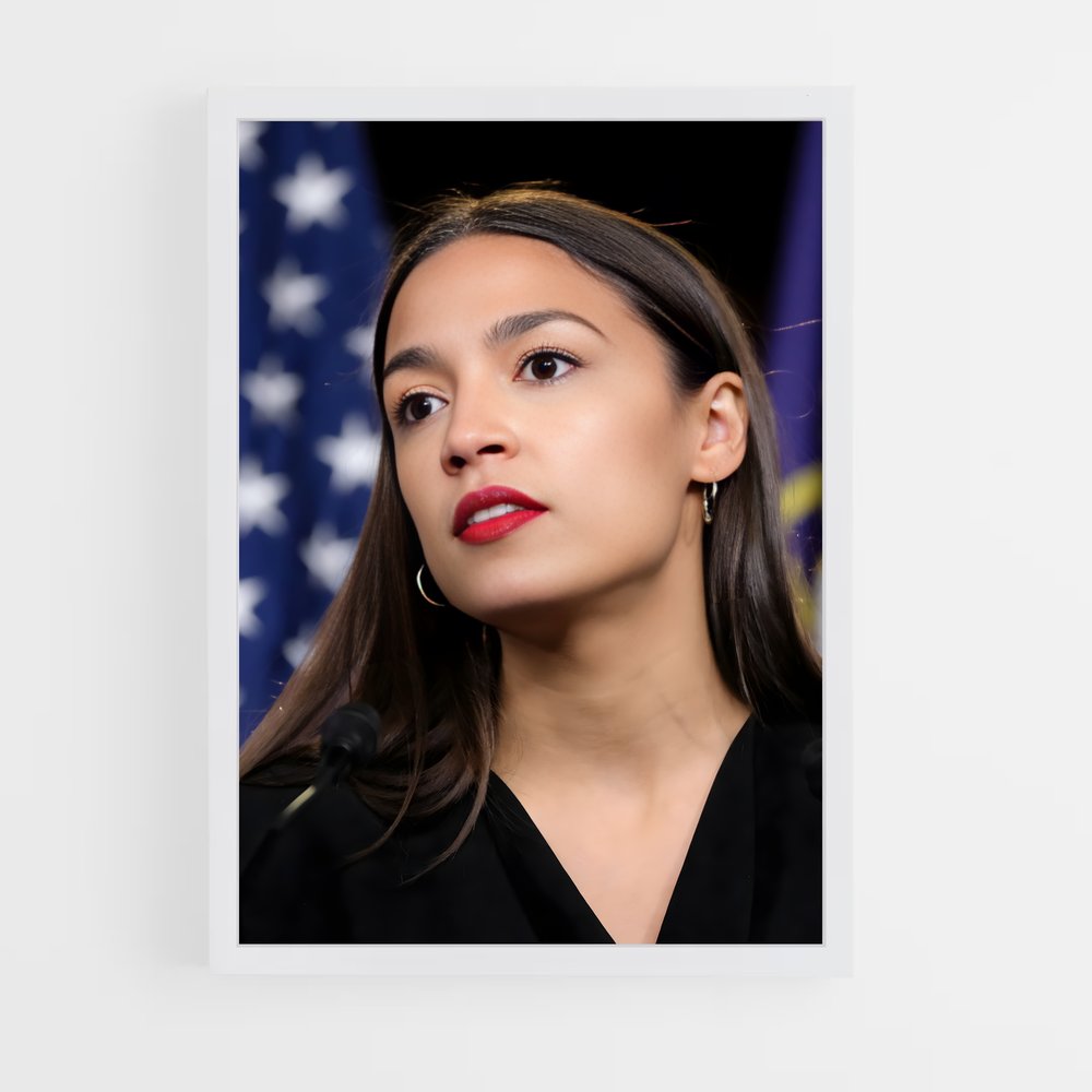 ap-alexandria ocasio cortez-6 cadre Blanc