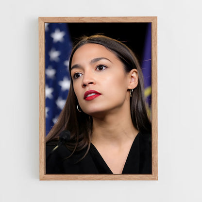 ap-alexandria ocasio cortez-6 cadre Bois clair