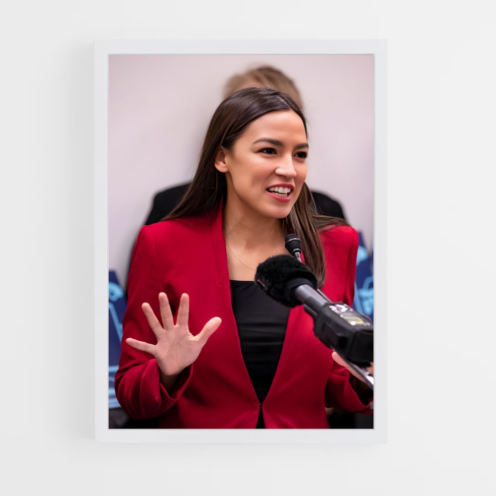 ap-alexandria ocasio cortez-7 cadre Blanc
