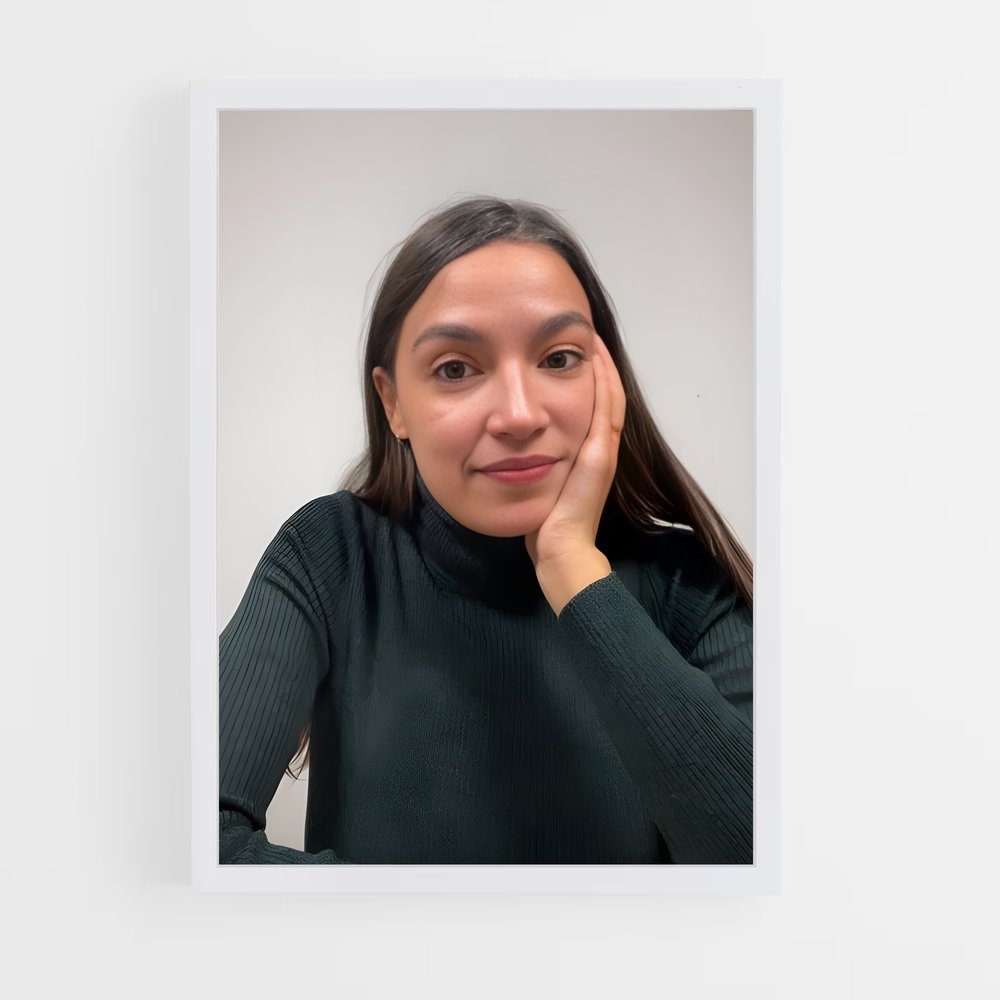 ap-alexandria ocasio cortez-8 cadre Blanc