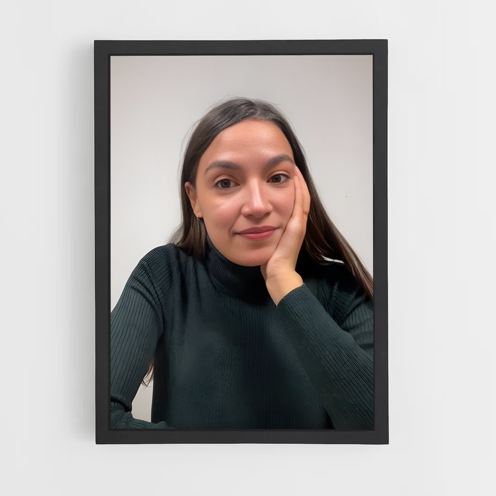 ap-alexandria ocasio cortez-8 cadre Noir