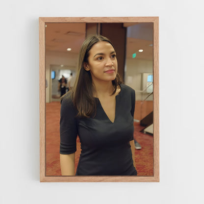 ap-alexandria ocasio cortez-9 cadre Bois clair