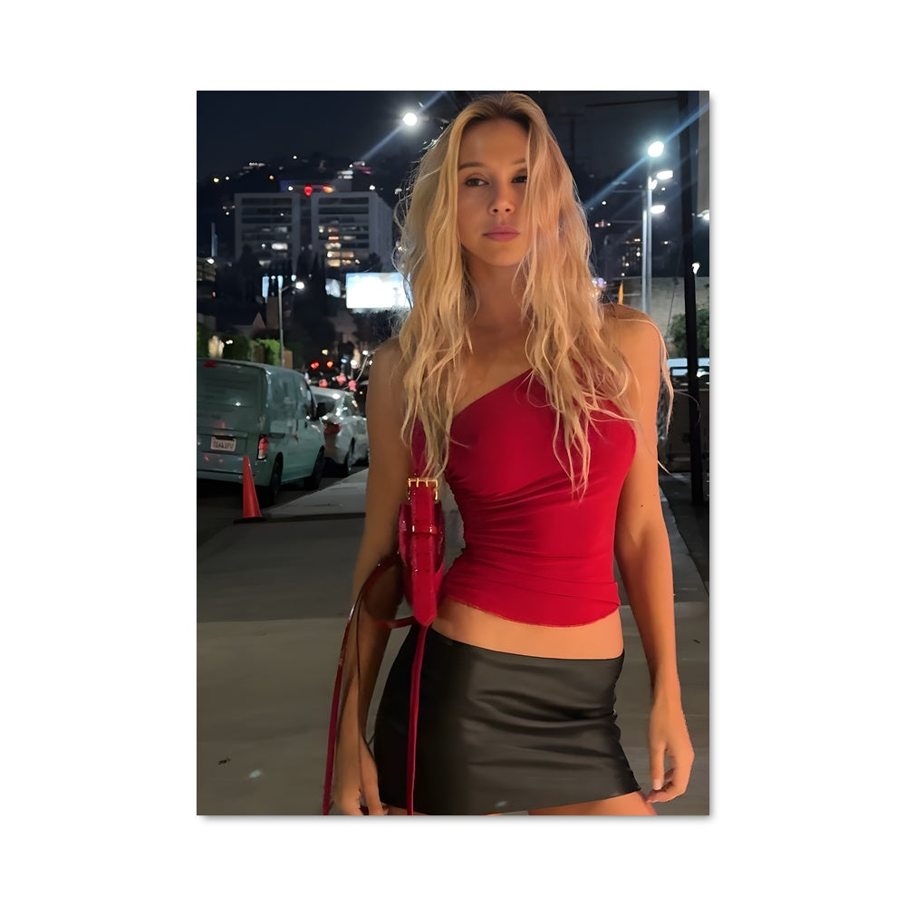 Poster Femme en Cuir