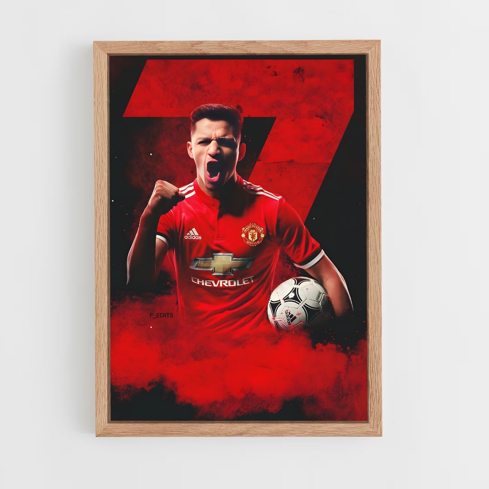ap-alexis sanchez-6 cadre Bois clair