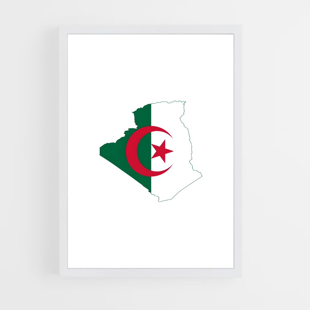 ap-algeria flag-5 cadre Blanc