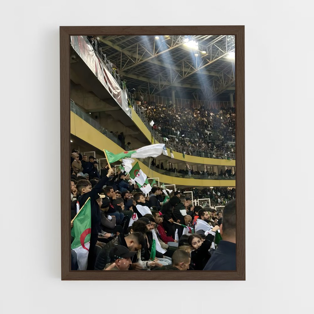 ap-algeria national football team-4 cadre Bois foncé