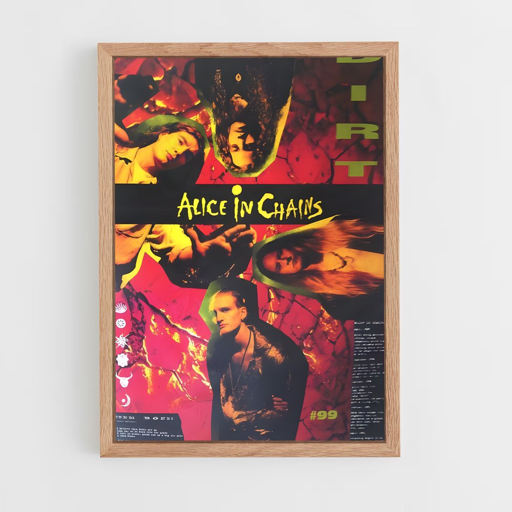 ap-alice in chains-5 cadre Bois clair