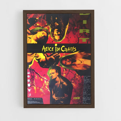 ap-alice in chains-5 cadre Bois foncé