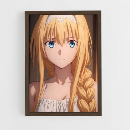 ap-alice sword art online-13 cadre Bois foncé