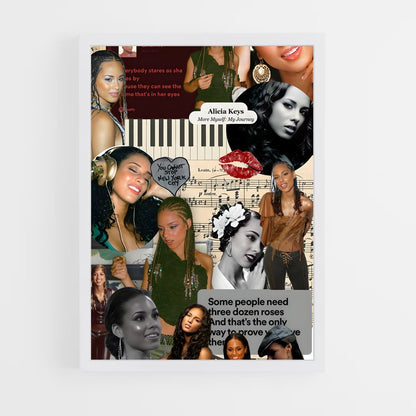 ap-alicia keys-4 cadre Blanc