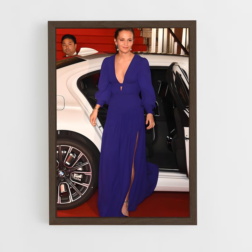 ap-alicia vikander-4 cadre Bois foncé