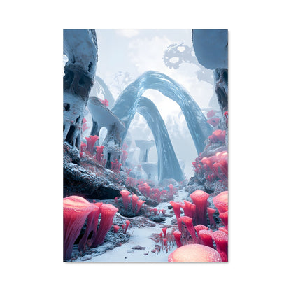 Poster Champignons Cosmiques