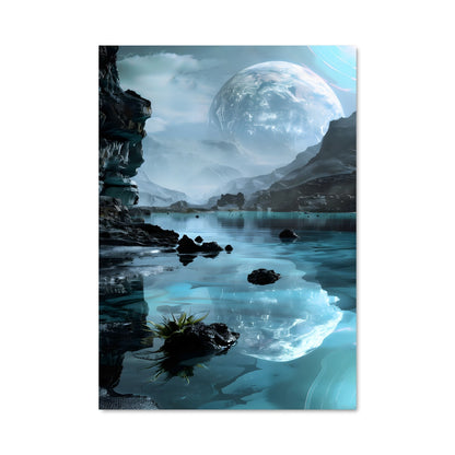 Poster Lune Émeraude